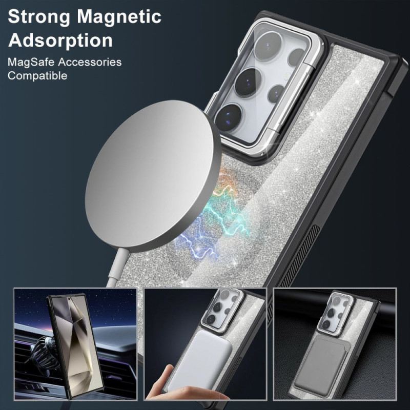 Tok Samsung Galaxy S25 Ultra 5g Csillámos Beépített Állvánnyal