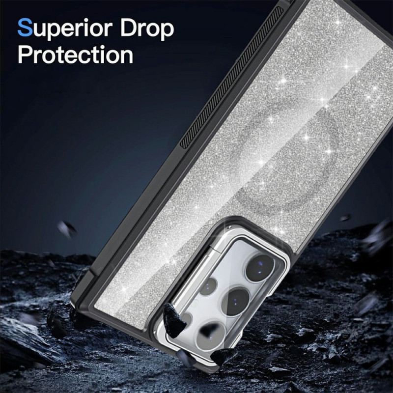 Tok Samsung Galaxy S25 Ultra 5g Csillámos Beépített Állvánnyal
