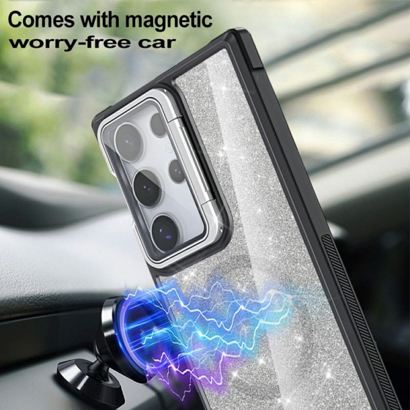 Tok Samsung Galaxy S25 Ultra 5g Csillámos Beépített Állvánnyal