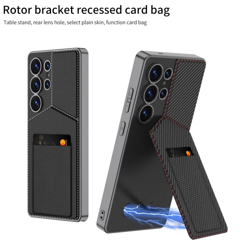 Tok Samsung Galaxy S25 Ultra 5g Gkk Kártyatartó És Kihajtható Állvány