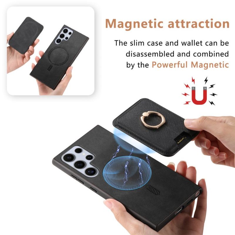 Tok Samsung Galaxy S25 Ultra 5g Levehető Mágneses Kártyatartó És Állvány