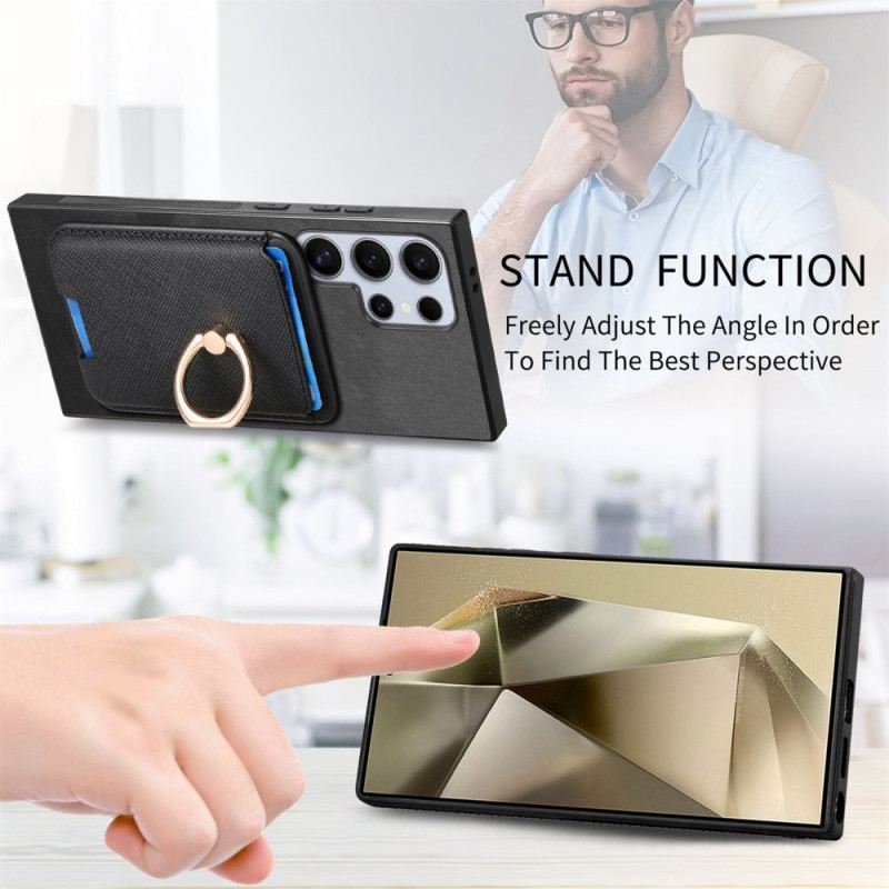 Tok Samsung Galaxy S25 Ultra 5g Levehető Mágneses Kártyatartó És Állvány