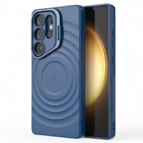 Tok Samsung Galaxy S25 Ultra 5g Magsafe Kompatibilis Hullámos Kialakítás Állvánnyal