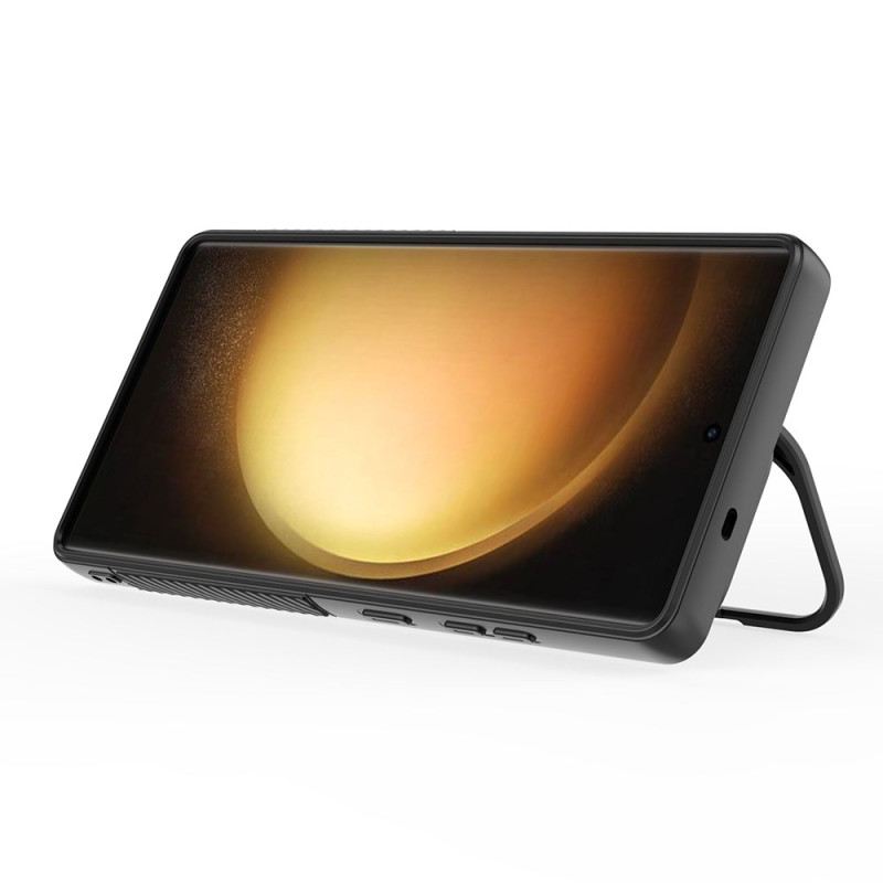 Tok Samsung Galaxy S25 Ultra 5g Magsafe Kompatibilis Hullámos Kialakítás Állvánnyal