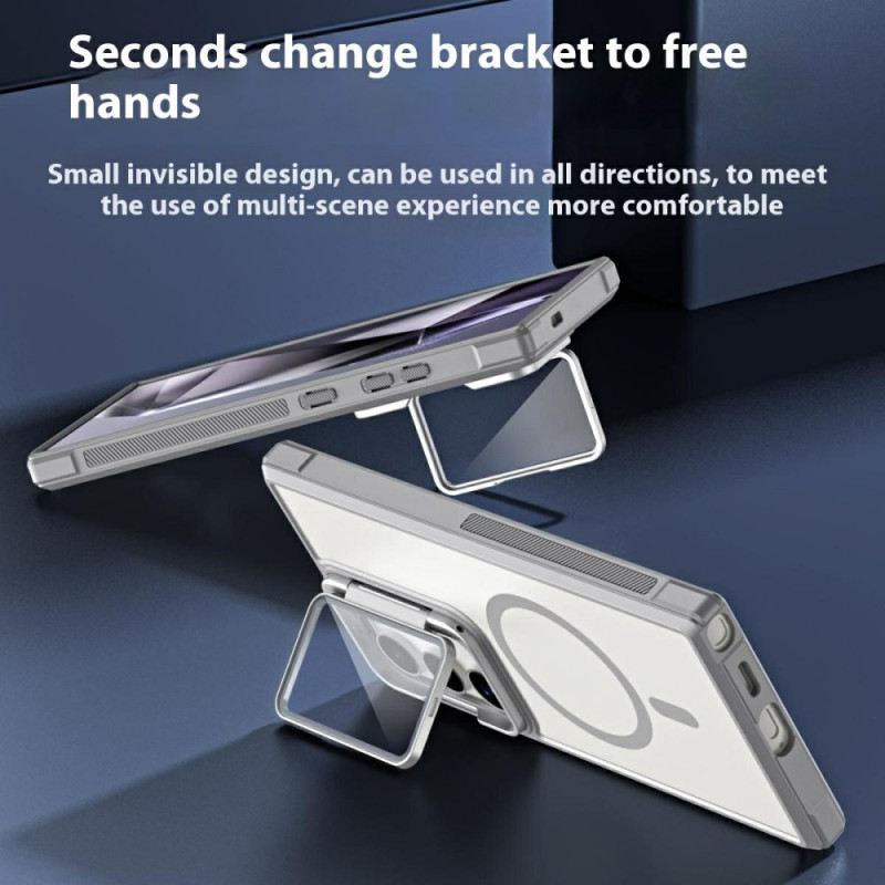 Tok Samsung Galaxy S25 Ultra 5g Magsafe Kompatibilis Matt Ujjlenyomat-taszító Kialakítás Állvánnyal