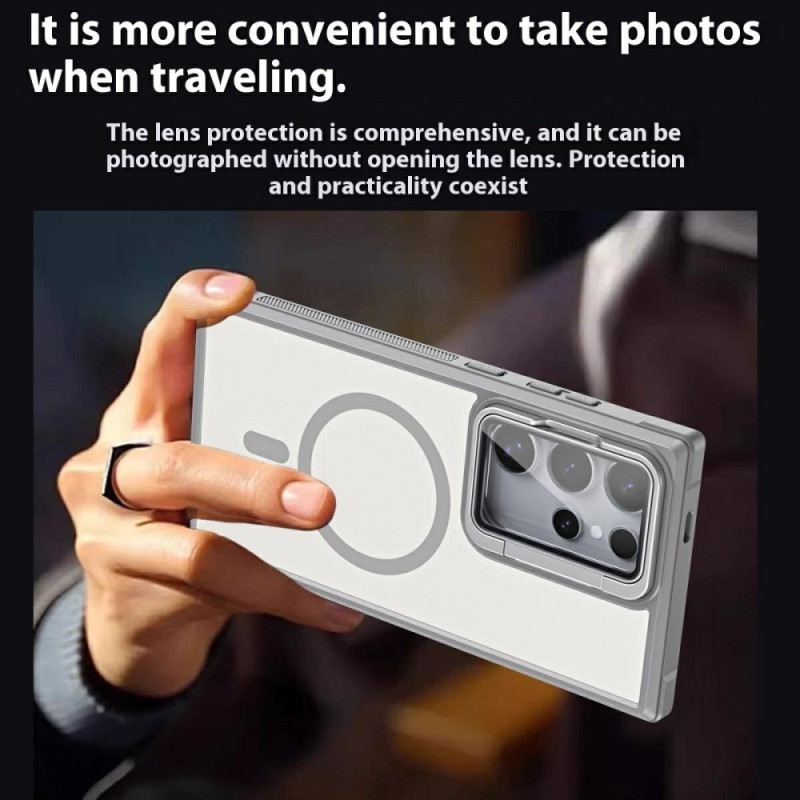 Tok Samsung Galaxy S25 Ultra 5g Magsafe Kompatibilis Matt Ujjlenyomat-taszító Kialakítás Állvánnyal