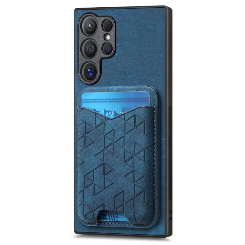 Tok Samsung Galaxy S25 Ultra 5g Nyomott Mintás Kártyatartó És Állvány