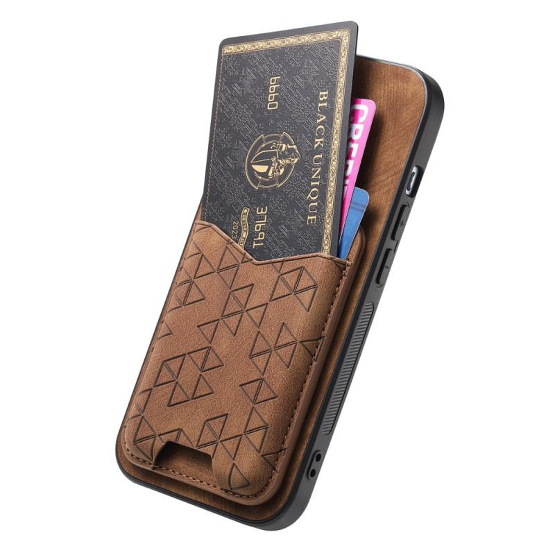 Tok Samsung Galaxy S25 Ultra 5g Nyomott Mintás Kártyatartó És Állvány