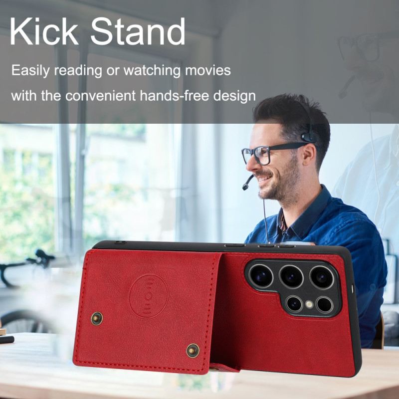 Tok Samsung Galaxy S25 Ultra 5g Retro Stílusú Kártyatartó