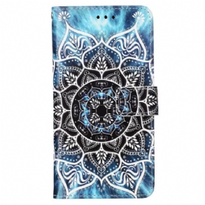 Bőrtok Oppo Reno 11 5g Mandala Virág Szíjjal