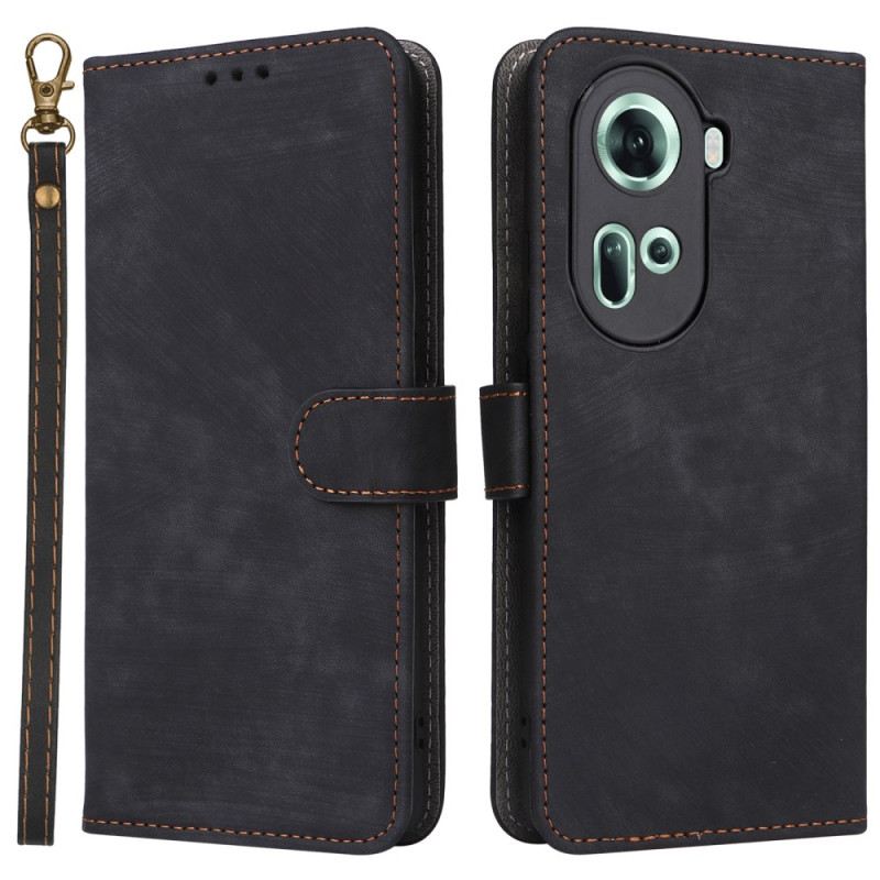 Bőrtok Oppo Reno 11 5g Pénztárca Rfid-blokkolással