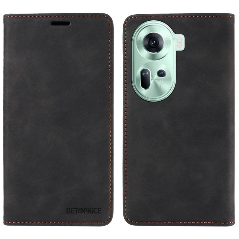 Fliptok Oppo Reno 11 5g Betopnice Velúr Hatású Rfid Blokkolás