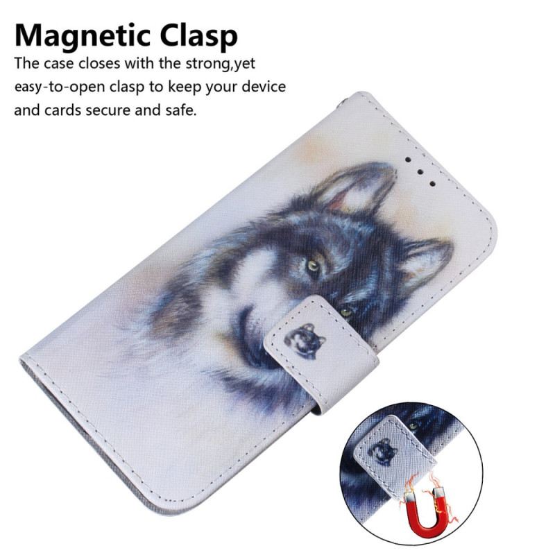 Fliptok Oppo Reno 11 5g Farkas Akvarell