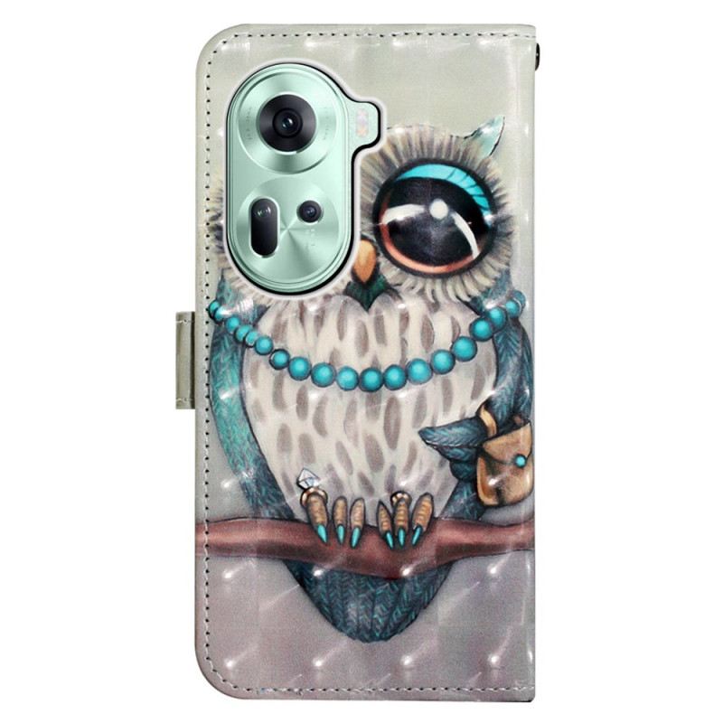 Fliptok Oppo Reno 11 5g Szürke Bagoly