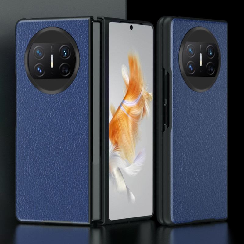 Tok Huawei Mate X3 Licsi Bőr Stílusú