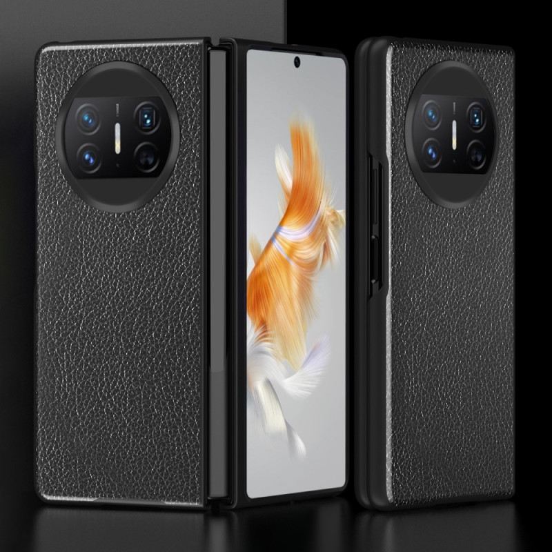Tok Huawei Mate X3 Licsi Bőr Stílusú