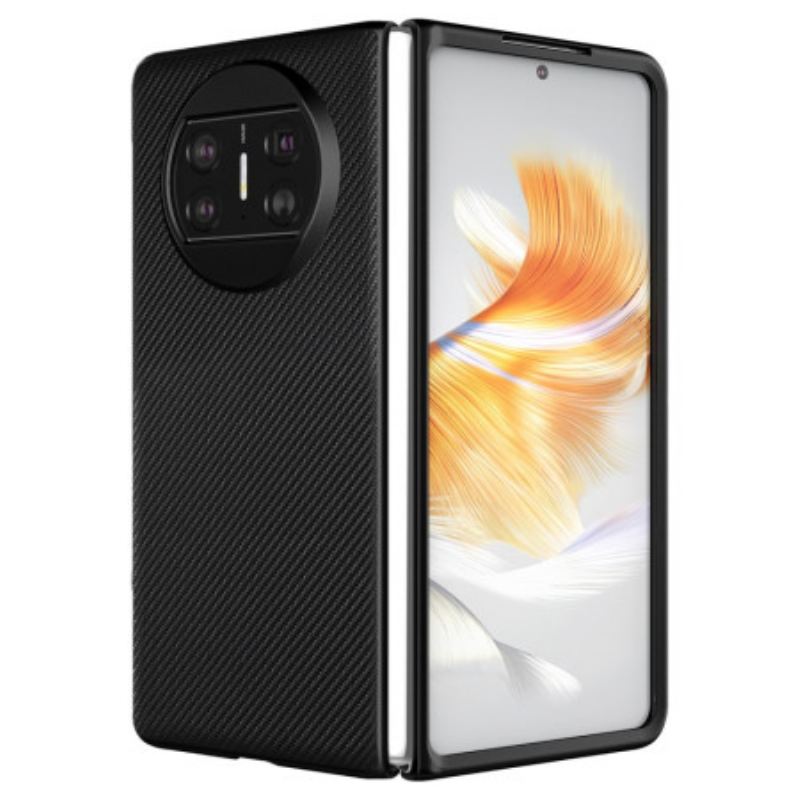 Tok Huawei Mate X3 Szőtt Bőr Stílus