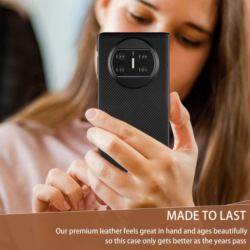 Tok Huawei Mate X3 Szőtt Bőr Stílus