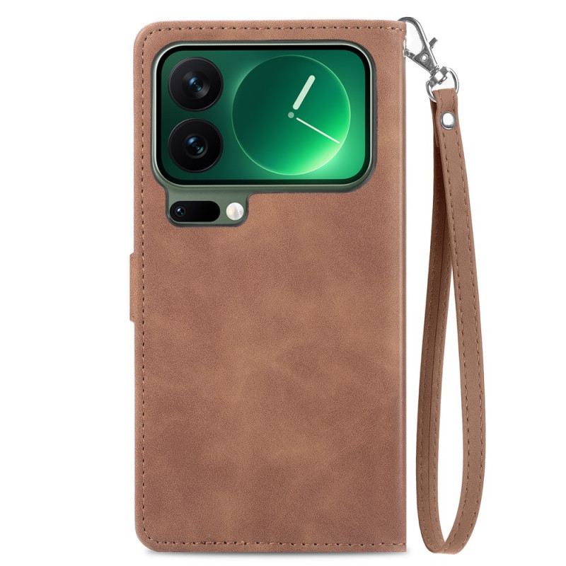 Bőrtok Xiaomi 17 Pro Csipkemintás Pénztárca