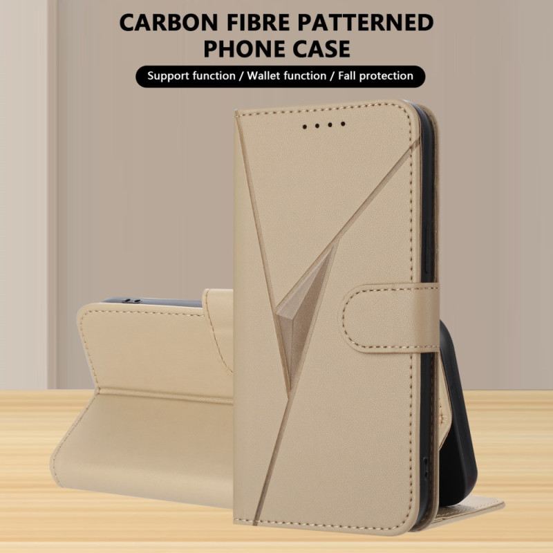 Bőrtok Xiaomi 17 Pro Háromszög Minta