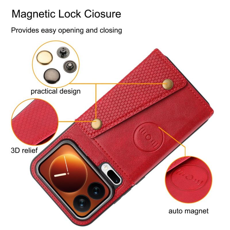 Bőrtok Xiaomi 17 Pro Kártyatartó És Állvány