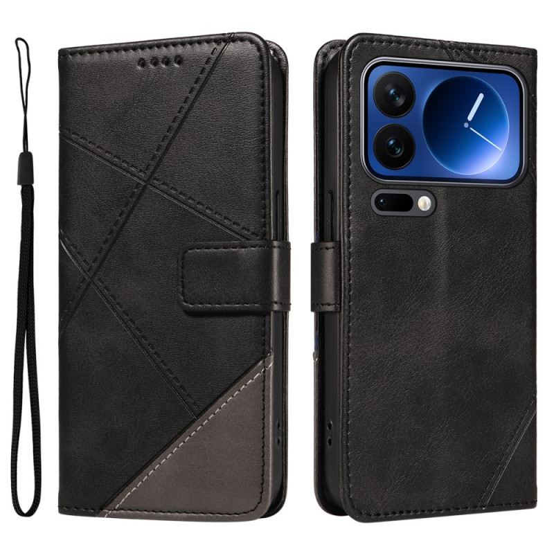 Bőrtok Xiaomi 17 Pro Kétszínű Bőrhatású