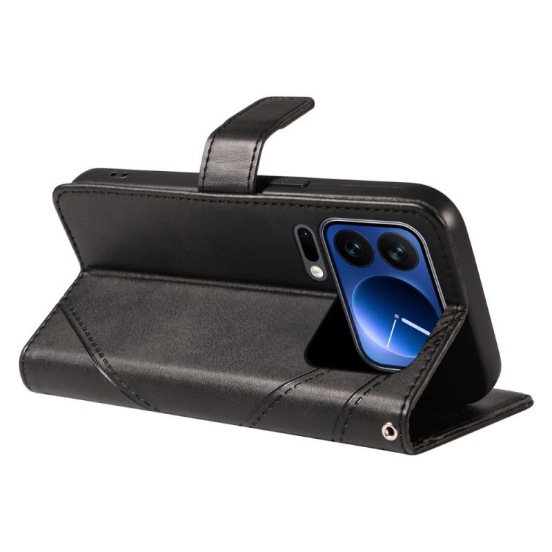 Bőrtok Xiaomi 17 Pro Kétszínű Bőrhatású