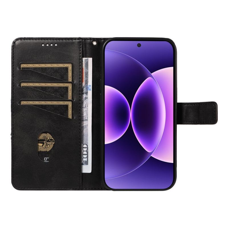 Bőrtok Xiaomi 17 Pro Kétszínű Bőrhatású