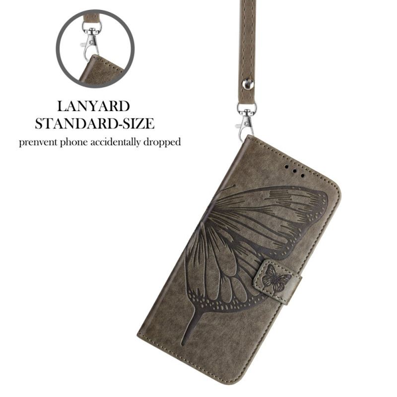 Bőrtok Xiaomi 17 Pro Pillangós Pántminta