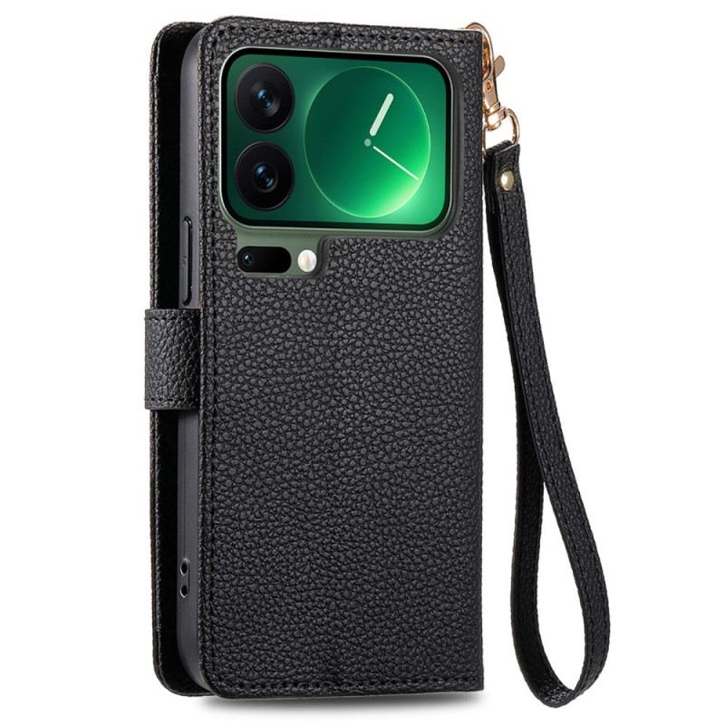 Bőrtok Xiaomi 17 Pro Rfid Blokkoló Szívminta