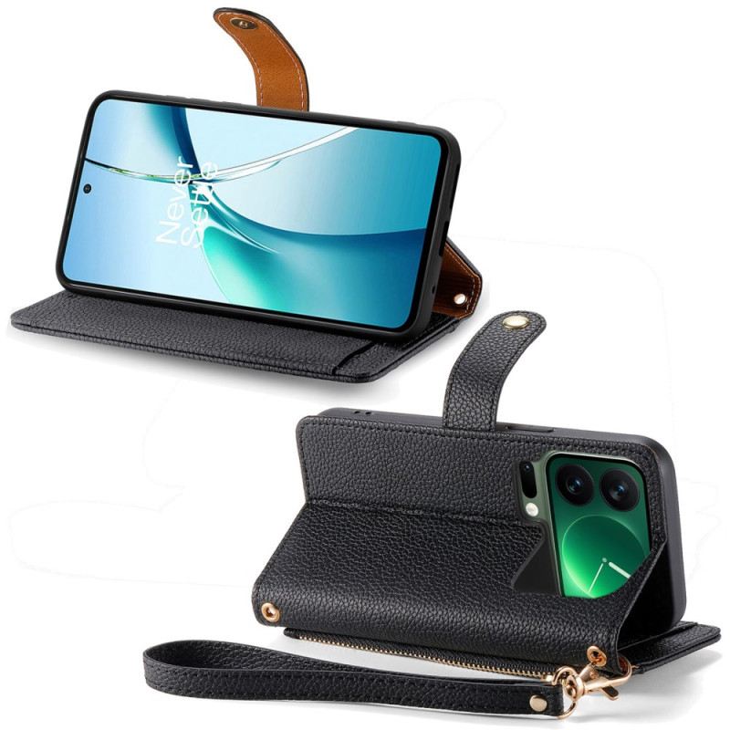 Bőrtok Xiaomi 17 Pro Rfid Blokkoló Szívminta