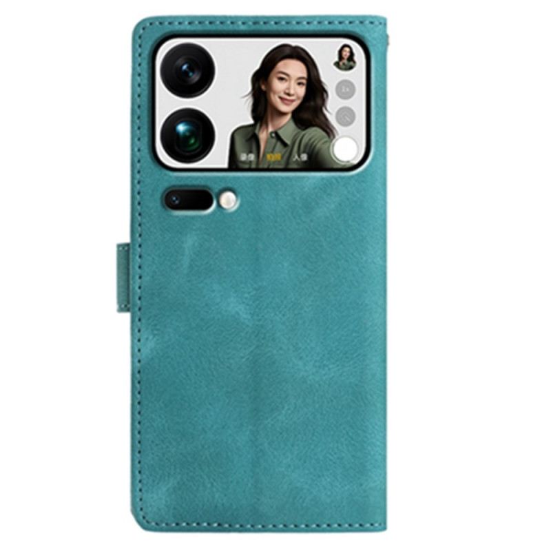 Bőrtok Xiaomi 17 Pro Virágoskert