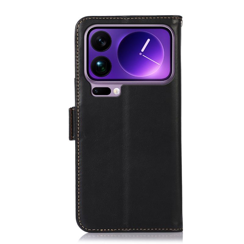 Fliptok Xiaomi 17 Pro Bőr Pénztárca Rfid Védelemmel