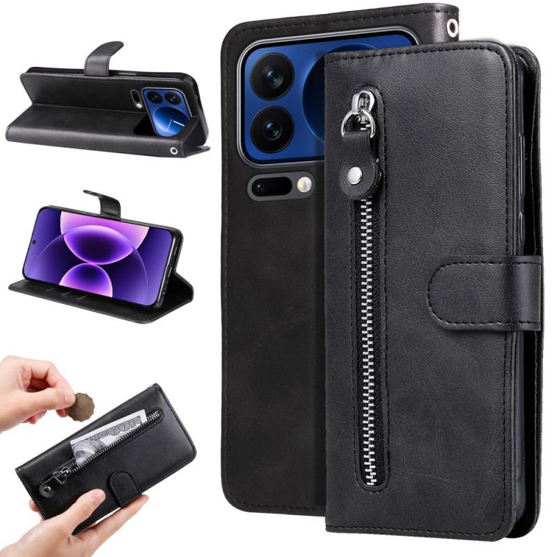 Fliptok Xiaomi 17 Pro Cipzáras Zseb