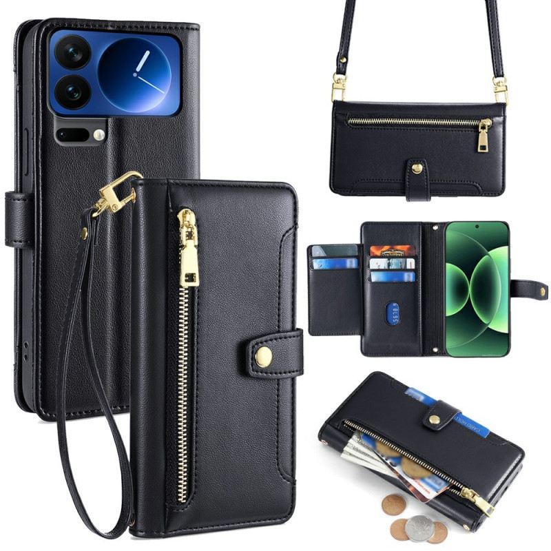 Fliptok Xiaomi 17 Pro Cipzáras Zseb És Pántok