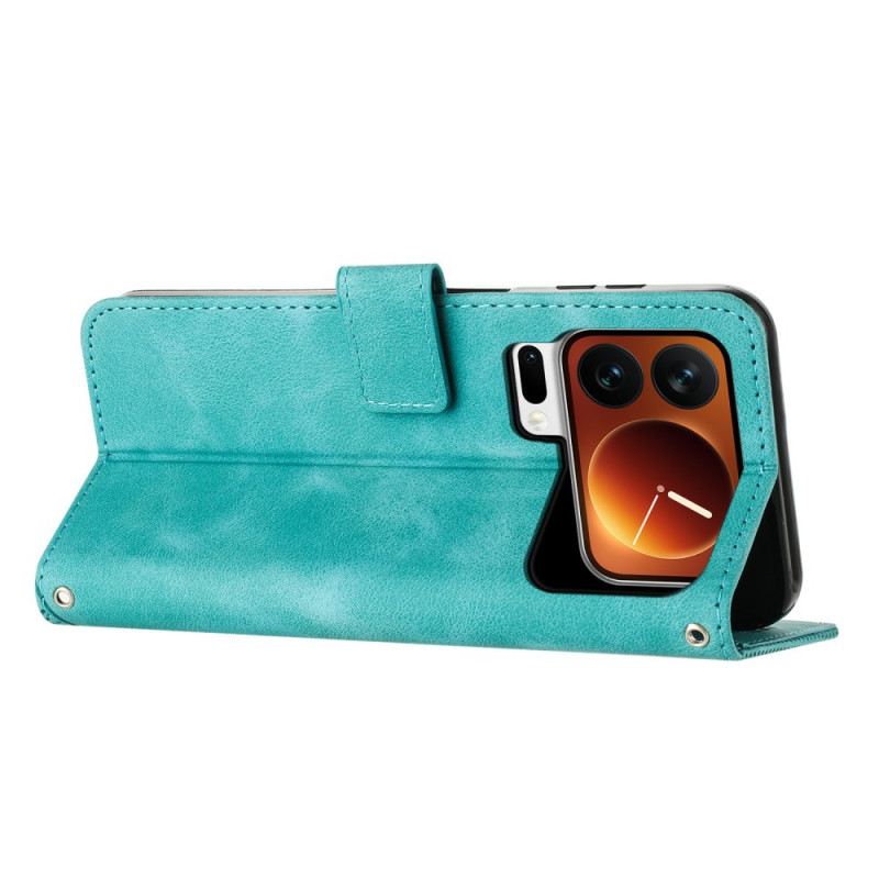 Fliptok Xiaomi 17 Pro Háromszög Mintázat És Pánt