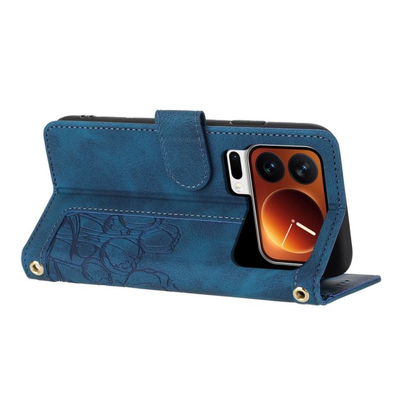 Fliptok Xiaomi 17 Pro Tulipán Mintás Pénztárca