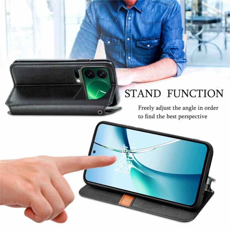 Fliptok Xiaomi 17 Pro Vintage Gyémántminta