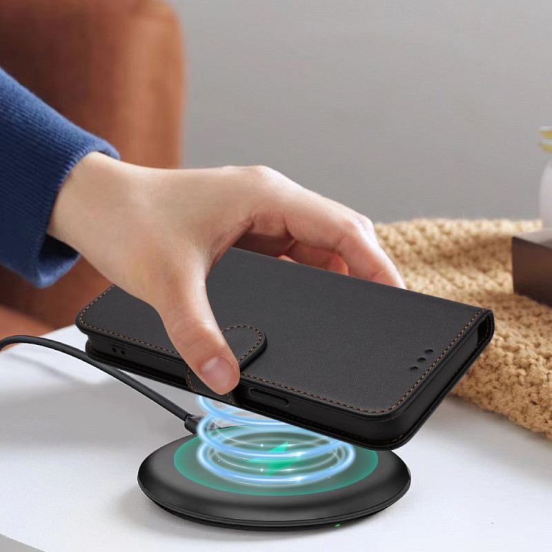 Kinyitható Bőrtok Xiaomi 17 Pro Egyszínű Bőrhatású