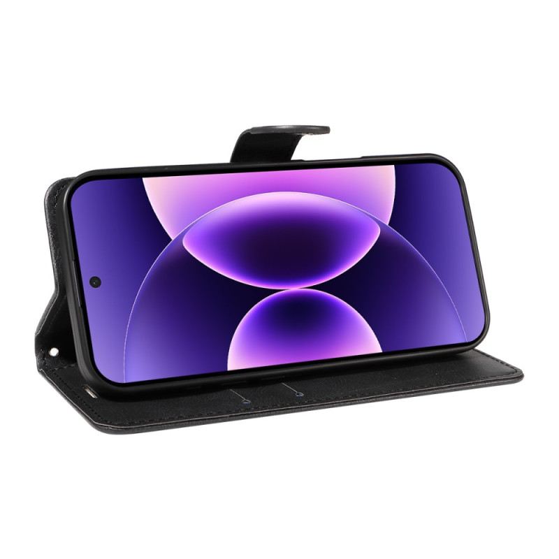 Kinyitható Bőrtok Xiaomi 17 Pro Egyszínű Bőrhatású