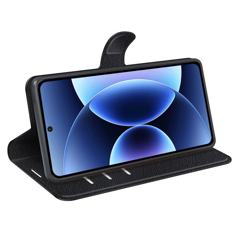 Kinyitható Bőrtok Xiaomi 17 Pro Licsi Műbőr