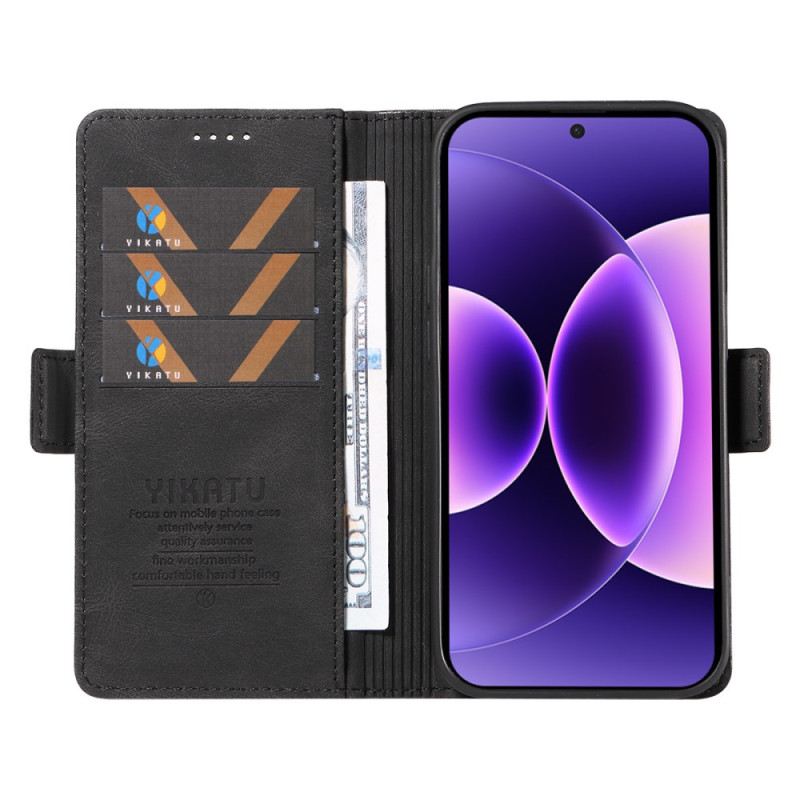 Kinyitható Bőrtok Xiaomi 17 Pro Vintage Yikatu