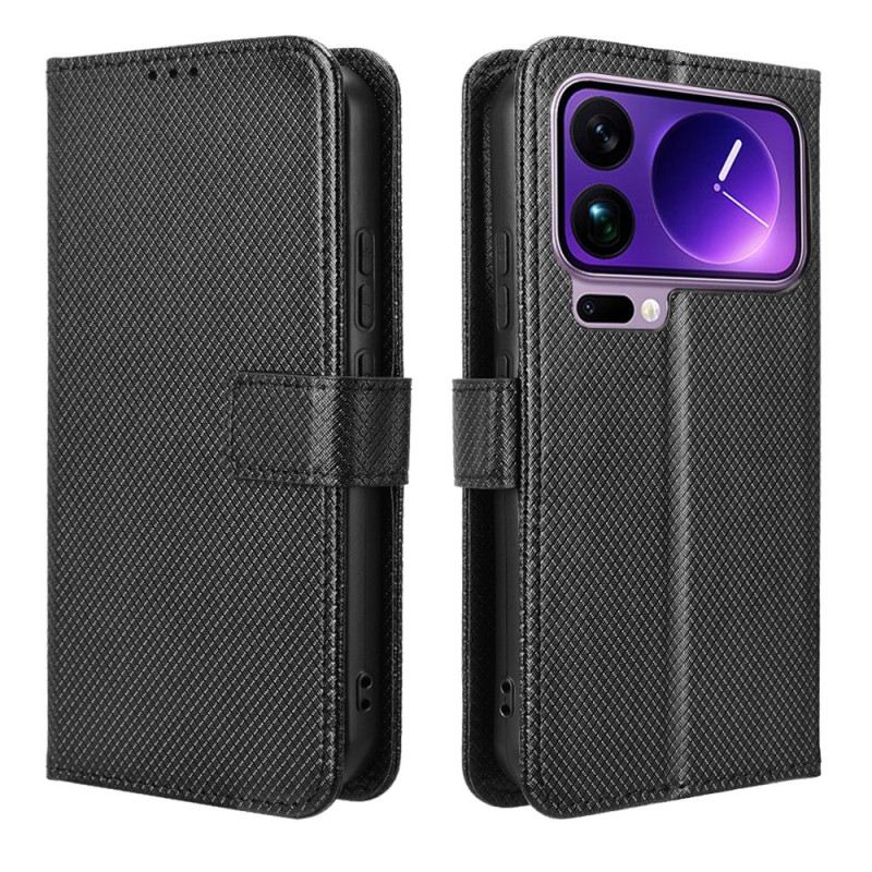 Kinyitható Tokok Xiaomi 17 Pro Texturált Műbőr