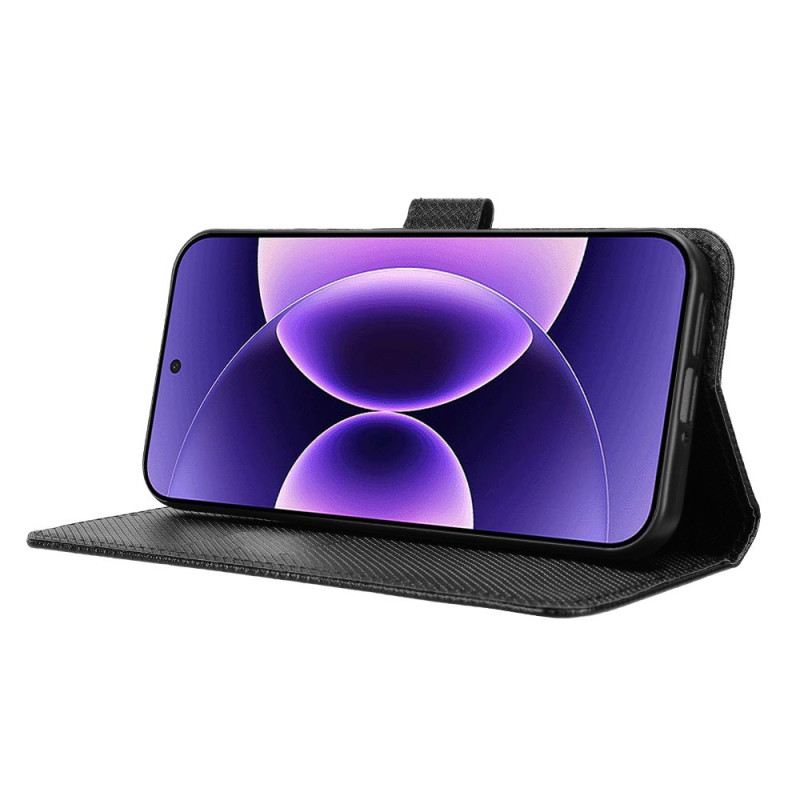 Kinyitható Tokok Xiaomi 17 Pro Texturált Műbőr