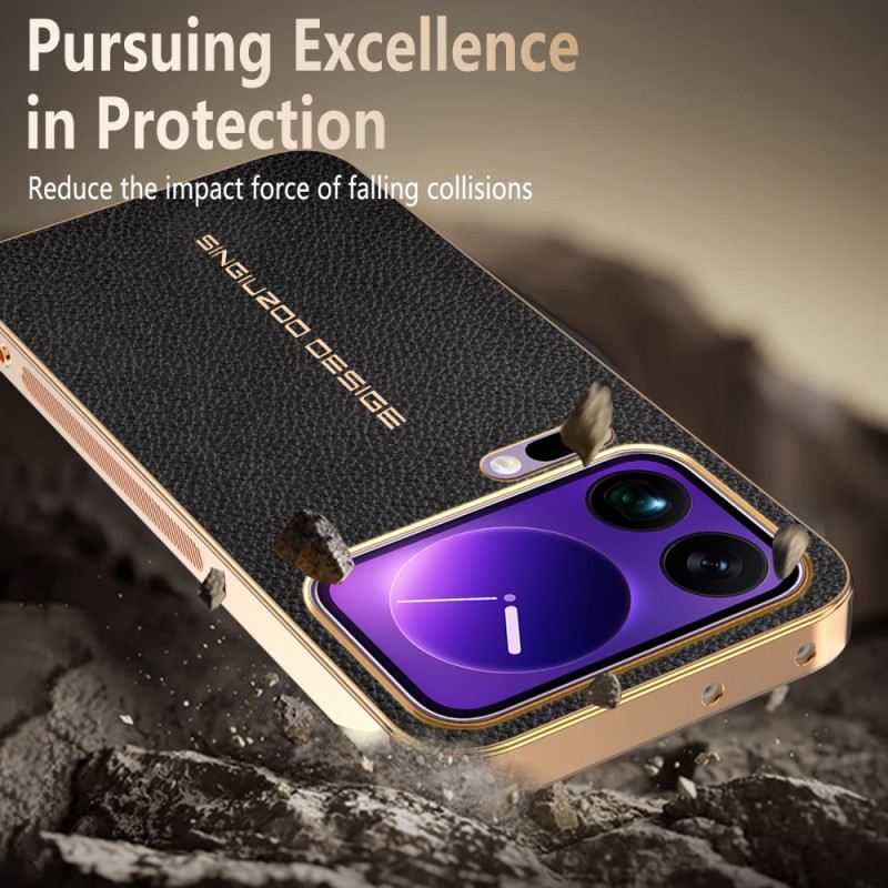 Mobiltelefon Tokok Xiaomi 17 Pro Karcálló Licsi Textúra