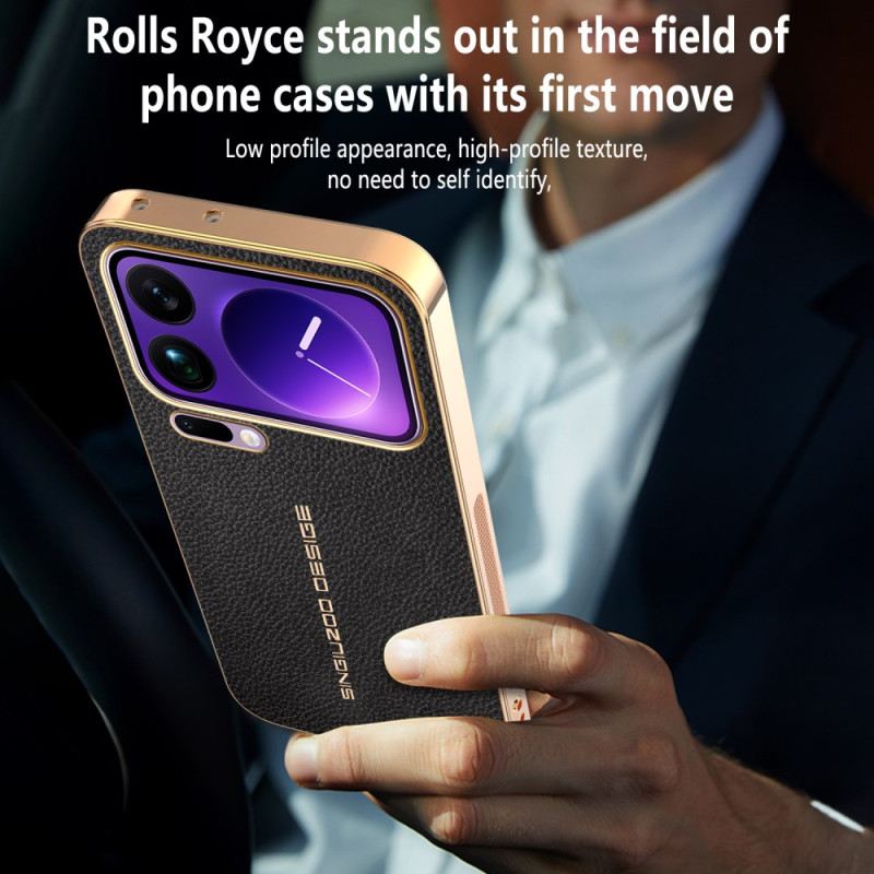 Mobiltelefon Tokok Xiaomi 17 Pro Karcálló Licsi Textúra