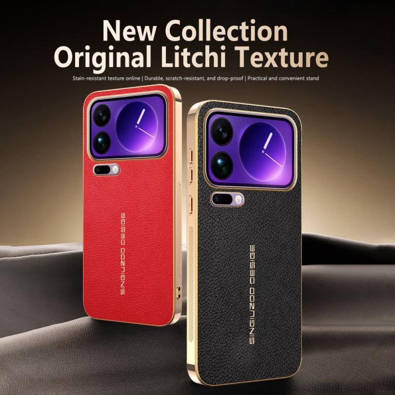 Mobiltelefon Tokok Xiaomi 17 Pro Karcálló Licsi Textúra