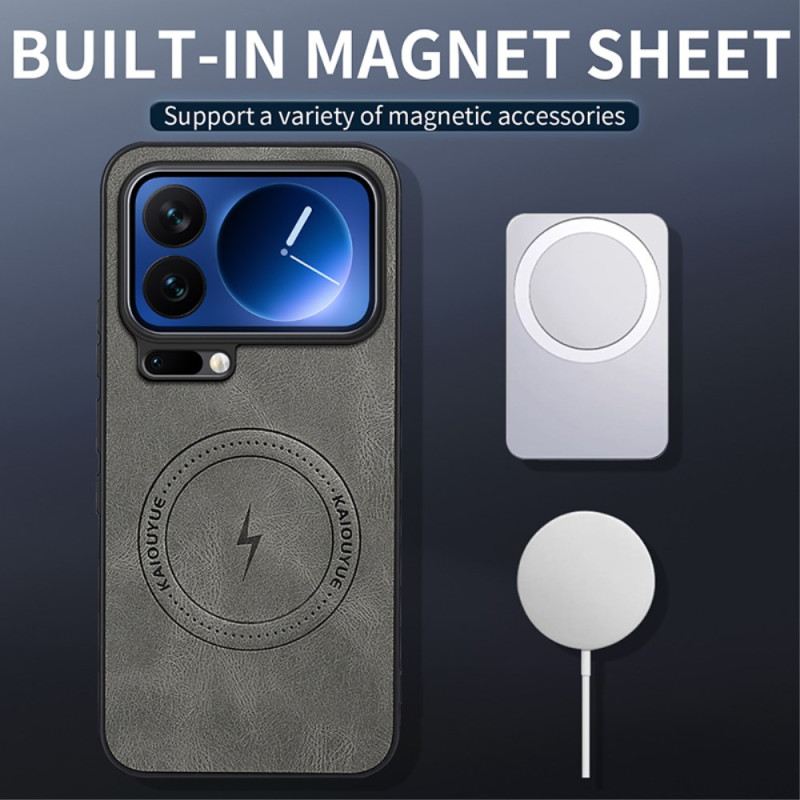 Mobiltelefon Tokok Xiaomi 17 Pro Magsafe Bőrhatású