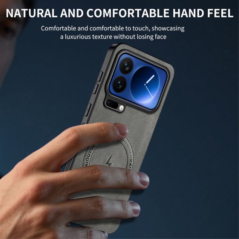 Mobiltelefon Tokok Xiaomi 17 Pro Magsafe Bőrhatású