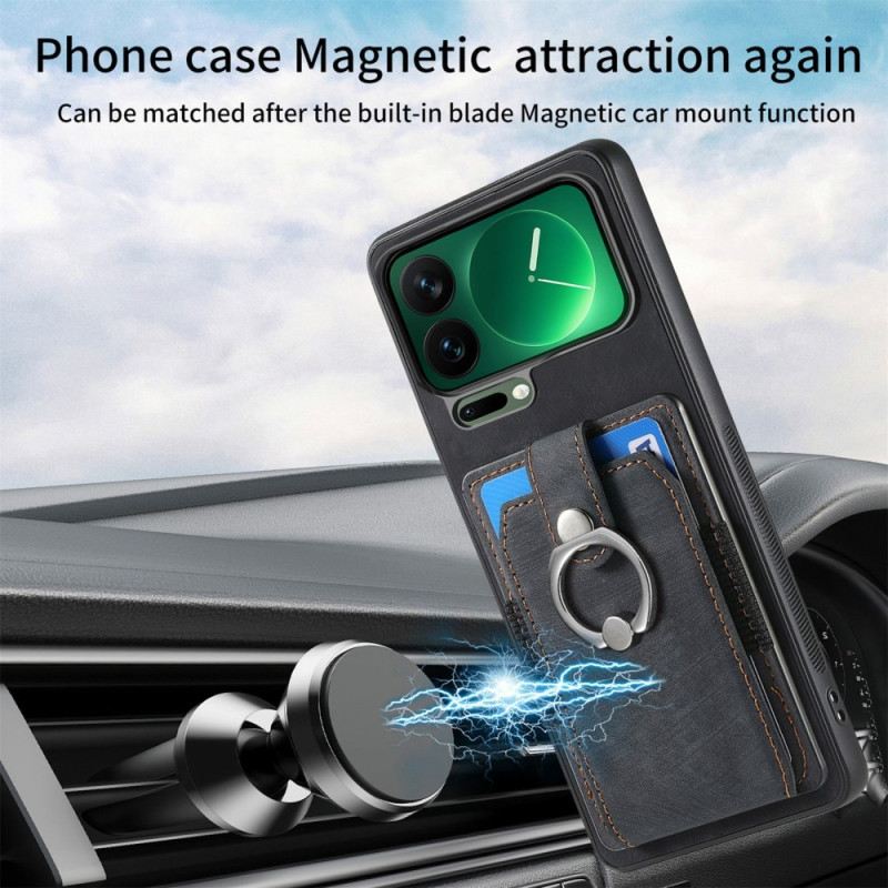 Tok Xiaomi 17 Pro Bőrhatású Állvány És Kártyatartó